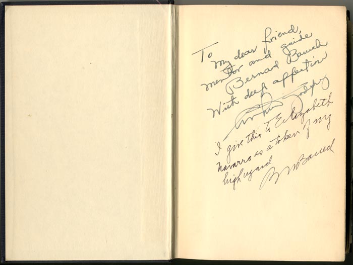 Abraham Lincoln by Benjamin P. Thomas signed by Bernard Baruch